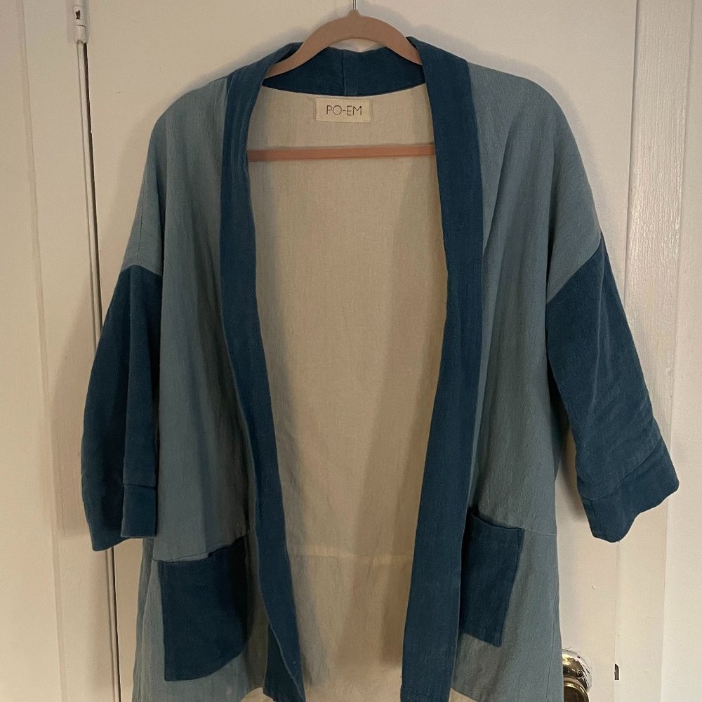 Cardi-Jacket Chaqueta in Indigo by PO-EM